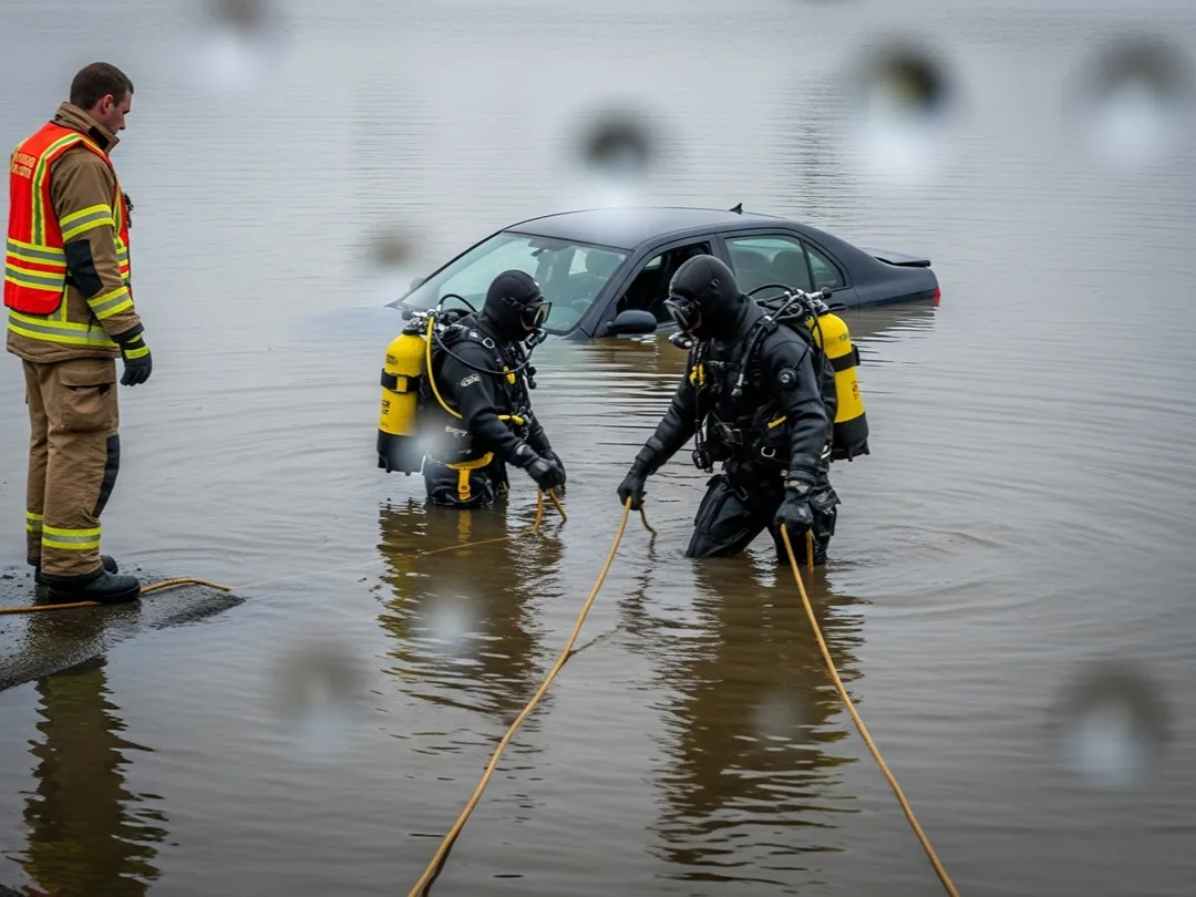 independence vfd dive team rescue in progress