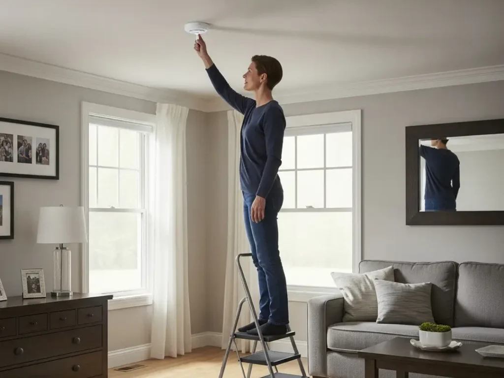 testing smoke alarm home safety